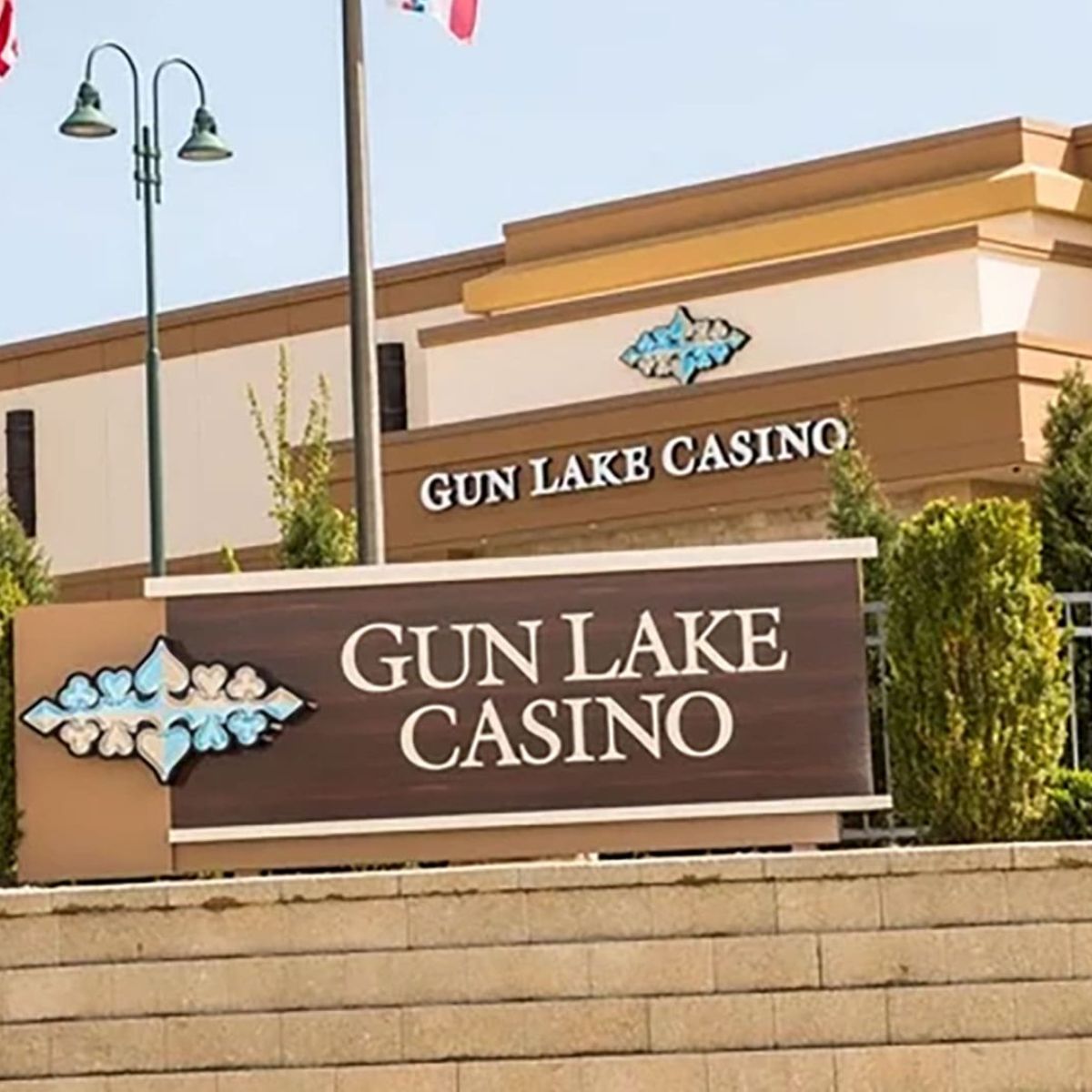 gun lake casino entrance sign